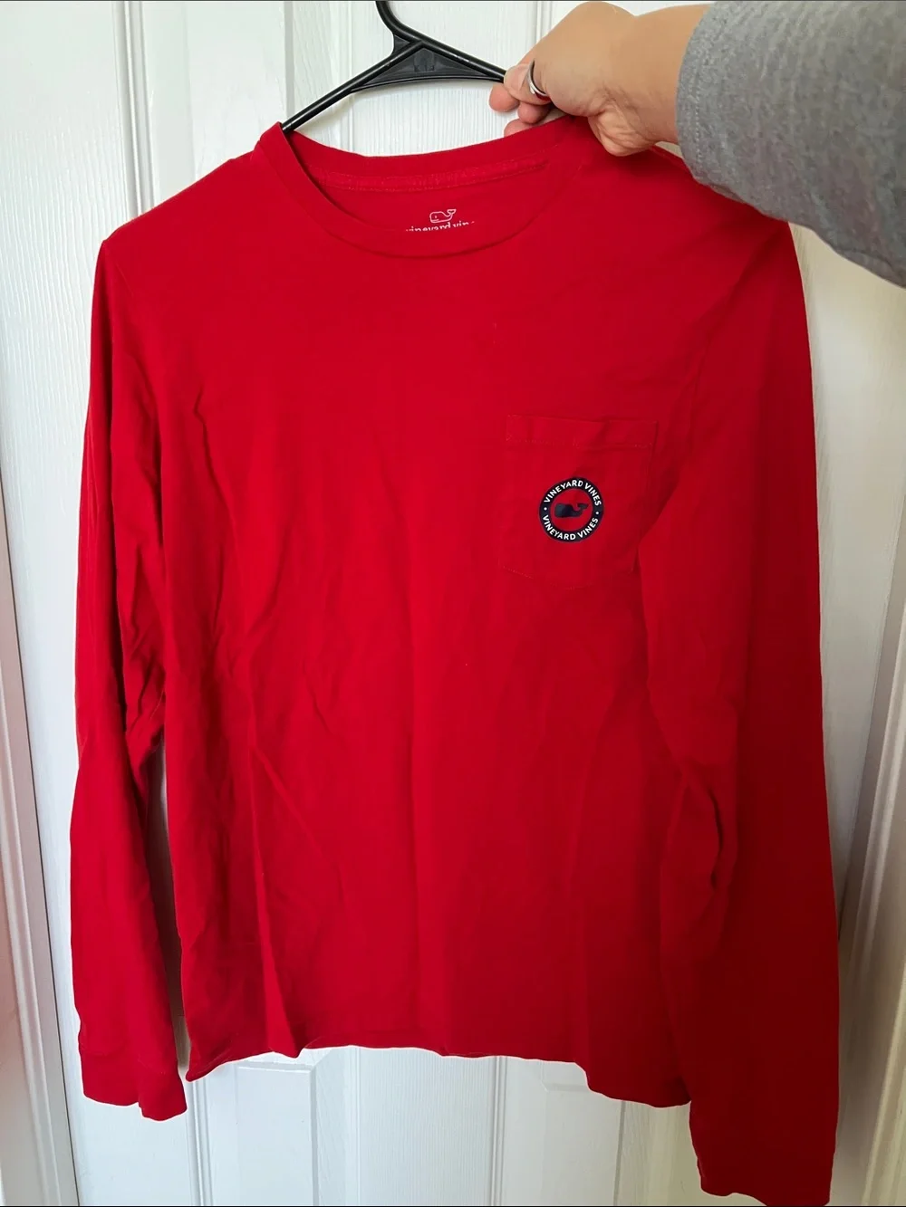 Kids Long-Sleeve Crewneck Shirt - Red